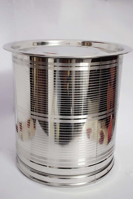 Sonanshi Steel Grocery Container  - 20 L(Silver)