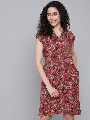 Rudraaksha Women A-line Red Dress