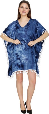 ukal Women Kaftan Blue Dress