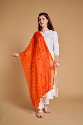 ASHWATH Chiffon, Cotton Blend Embellished, Embroidered Women Dupatta
