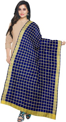 SHREEMAA CREATIONS Pure Cotton Checkered Women Dupatta