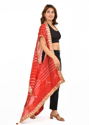 pk hub Art Silk Printed Women Dupatta