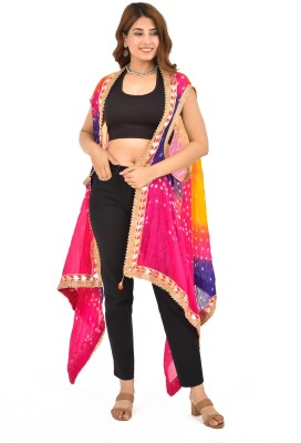 pk hub Art Silk Printed Women Dupatta