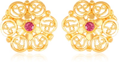 Vivaana Twinkling Elegant Diva Colorful Jumbo Studs Earring Screw back Women & Girls Cubic Zirconia Brass Stud Earring, Drops & Danglers