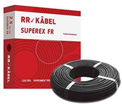RR KABEL FR PVC 2.5 sq/mm Black 90 m Wire(Black)