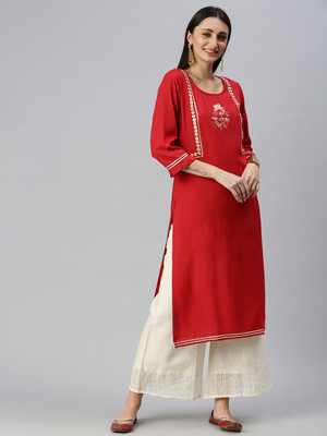 SHOWOFFFF Women Kurta Palazzo Set