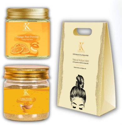 Kimayra World Orange Peel ,Ubtan ,Mutani Mitti Remove Skin Tanning ,Oil Free Skin(600 ml)