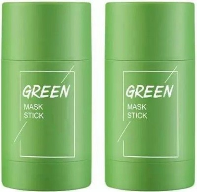 GFSU Green Tea Cleansing Mask Stick For Face Pack Of 2(80 g)