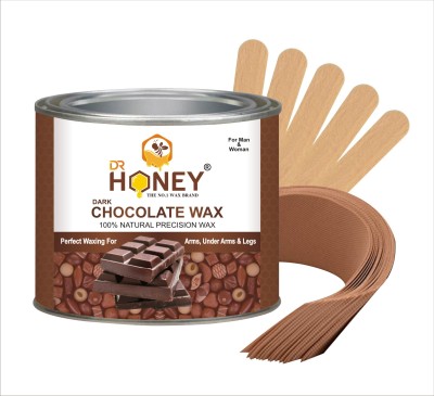 DR.HONEY dark chocolate wax 600.12g strip and stick For legs full body hair removal wax Wax(600.12 g)