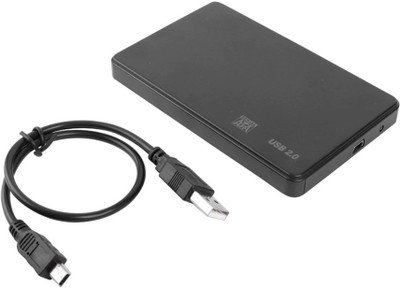 TEQGO SMACC 2.5 inch Shock Resistant SATA USB 2.0 HARD DRIVE ENCLOSURE(For LAPTOP, DESKTOP, Black)