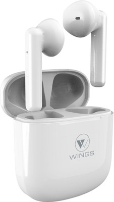 WINGS Bass Drops 101 with Environmental Noise Cancellation, 30 hours Playtime Bluetooth(White, True Wireless)