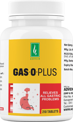 ADVEN Gas-O-Plus 210 Tablets Tablets(2 x 210 Units)