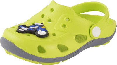 Yellow Bee Boys Sling Back Clogs(Green , 9-12 Months)