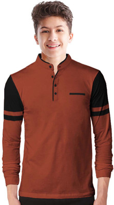 90% OFF on TRIPR Boys Solid Cotton Blend T Shirt(Brown, Pack of 1) 90% OFF on TRIPR Boys Solid Cotton Blend T Shirt(Brown, Pack of 1)