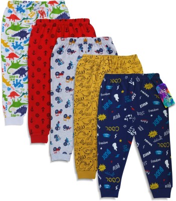 minicult Track Pant For Boys & Girls(Multicolor, Pack of 5)