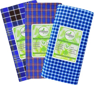 Feather Green Checkered Multicolor Lungi