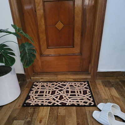 EXOTICE Polyester Door Mat(Beige, Large)