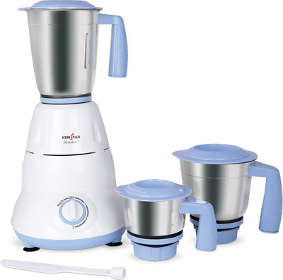 Kenstar Slender 7 750 Mixer Grinder (3 Jars, White, Blue)
