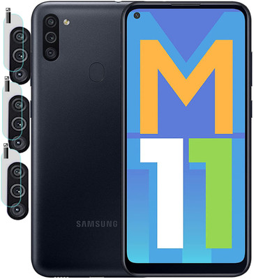 EJZATI Back Camera Lens Glass Protector for SAMSUNG GALAXY M11(Pack of: 3)