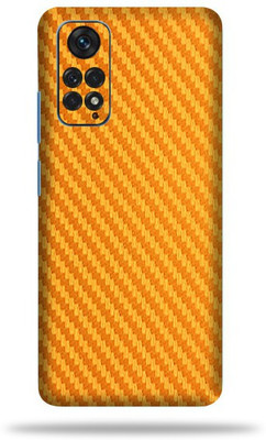 OggyBaba Xiaomi Note 11 Mobile Skin(Golden Carbon Fiber Skin With Ultra Matte Finish)