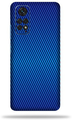 OggyBaba Xiaomi Note 11 Mobile Skin(Blue Carbon Fiber Skin With Ultra Matte Finish)