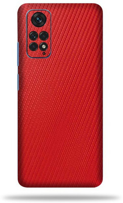 OggyBaba Xiaomi Note 11 Mobile Skin(Red Carbon Fiber Skin With Ultra Matte Finish)