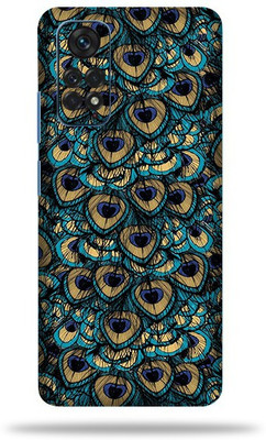 OggyBaba Xiaomi Note 11 Mobile Skin(Peacock feather Multicolor Skin With Ultra Matte Finish)
