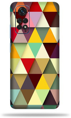 OggyBaba Xiaomi Note 11 Mobile Skin(Colorful Triangles Multicolor Skin With Ultra Matte Finish)