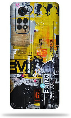 OggyBaba Xiaomi Note 11 Mobile Skin(Abstract Azure Multicolor Skin With Ultra Matte Finish)