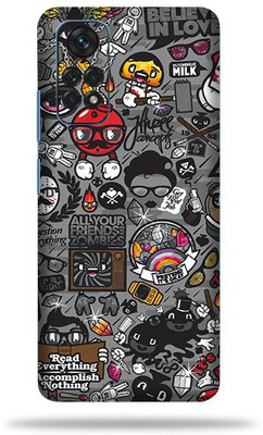 OggyBaba Xiaomi Note 11 Mobile Skin(Zombie Graffiti Multicolor Skin With Ultra Matte Finish)
