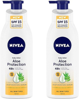 NIVEA ALOE PROTECTION ALL SKIN TYPE BODY LOTION 400 ML PACK OF 2 (800)
