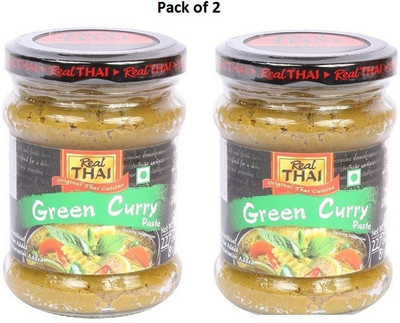 Real Thai Green Curry Paste[227gm](Pack of 2)Imported(2 x 227 g)