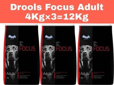 Drools Drools Focus adult 4kg pack of 3 combo Chicken 12 kg (3x4 kg) Dry Adult Dog Food