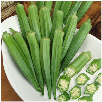 Farmonix Z236_N_Clemson Spineless Okra Seeds - Gold Vault Seed(50 per packet)