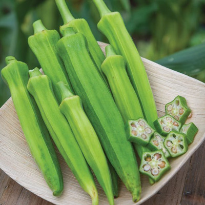 Farmonix Z1141_R_Baby Bubba Hybrid Okra Vegetable Seed Seed(150 per packet)