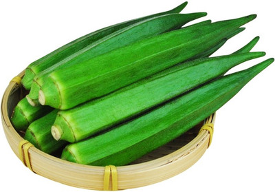 Farmonix Z1253_T_Okra Lady Finger /Green Okra Seeds Seed(150 per packet)