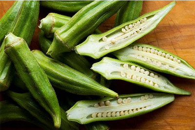 Farmonix Z829_R_Ladies Finger/Bhindi/Okra Seeds Seed(100 per packet)
