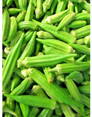 Farmonix Z1195_W_Clemson Spineless Okra Seeds Seed(150 per packet)