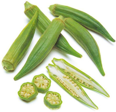 Farmonix Z61_O_Organic Ladies Finger/Fresh Okra Seeds Seed(50 per packet)