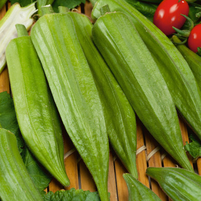 KLARKEE Z1569_O_Okra Seeds Non-GMO, Certified Organic, Heirloom Seed(200 per packet)