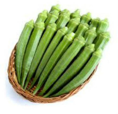 Farmonix Z3138_K_Okra Lady Finger /Green Okra Seeds Seed(1000 per packet)