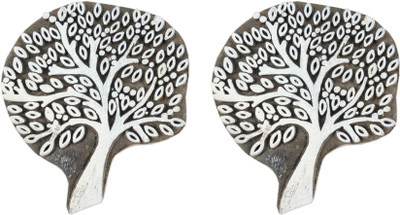 Global Art Traders Handmade Tree Printing Dye 2pcs Tree Art Printing Block Fabric Print Dye Printing Blocks(Pack of 2)