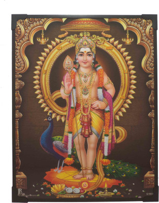 R S Exports Lord Murugan Photo Frame ( 29 cm x 22.5 cm x 1 cm ) Religious Frame