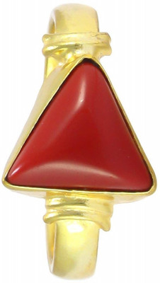 Sidharth Gems Bronze Coral Gold Plated Ring
