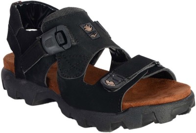 Royal Cruzz Men Sandals(Black , 41 UK/India)