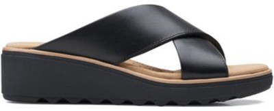 CLARKS Women Wedges(Black , 4)