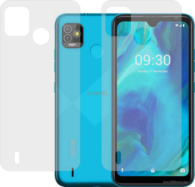 ZINGTEL Back Screen Guard for TECNO POP 5 BD2 (Matte Finish)(Pack of 2)
