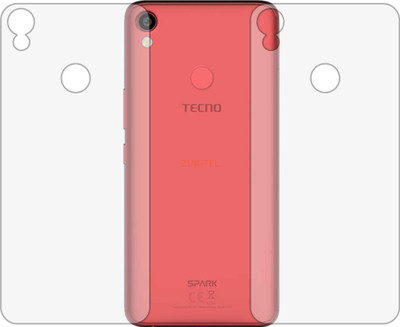 ZINGTEL Back Screen Guard for TECNO SPARK 2 GO (Matte Finish)(Pack of 2)
