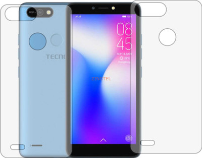 ZINGTEL Back Screen Guard for TECNO POP 2 POWER (Matte Finish)(Pack of 2)