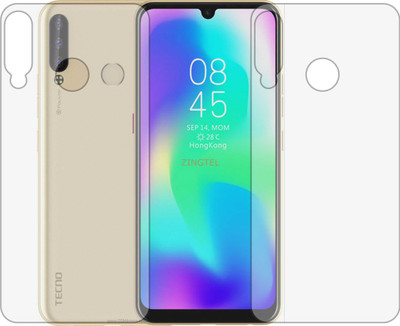 ZINGTEL Back Screen Guard for TECNO POUVOIR 3 PLUS LB8 (Matte Finish)(Pack of 2)